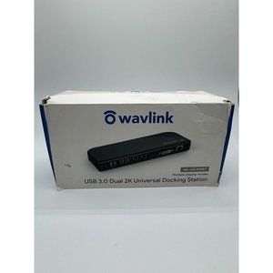 WAVLINK UG39DK1 Black Dual 2K USB 3.0 Universal Docking Station